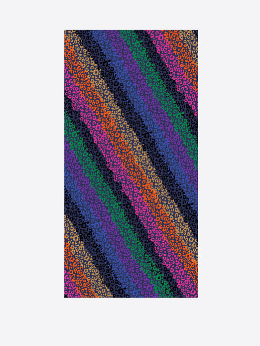 Vilagallo Multicolored Leopard Scarf