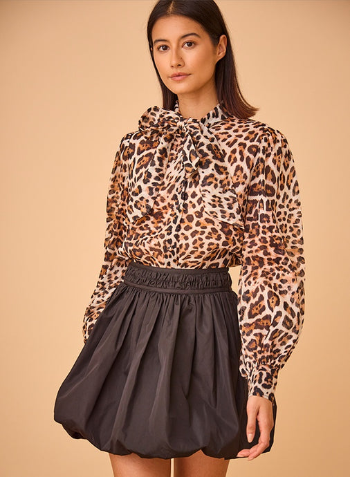 Hunter Bell Tess Blouse | Leopard