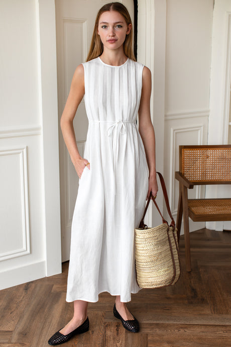 Emerson Fry Plait Maxi Dress | Star White