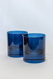 Estelle Colored Glass Estelle Hand-Blown Colored Rocks Glasses (Set of 2)